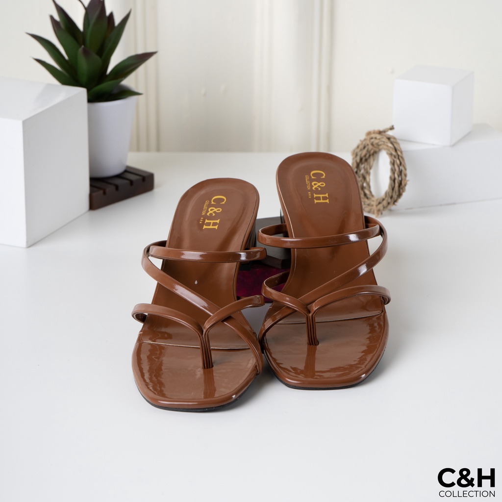 sandal heels wanita jmp / hak 3cm / sandal hak tahu