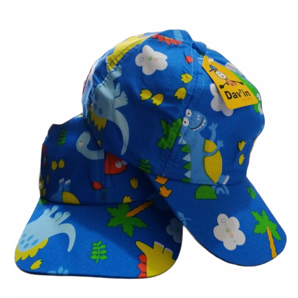 TERBARU Topi anak anak karakter dino usia 3-7thn/topi anak gaya trendy kartun kekinian/realpict/bisa COD