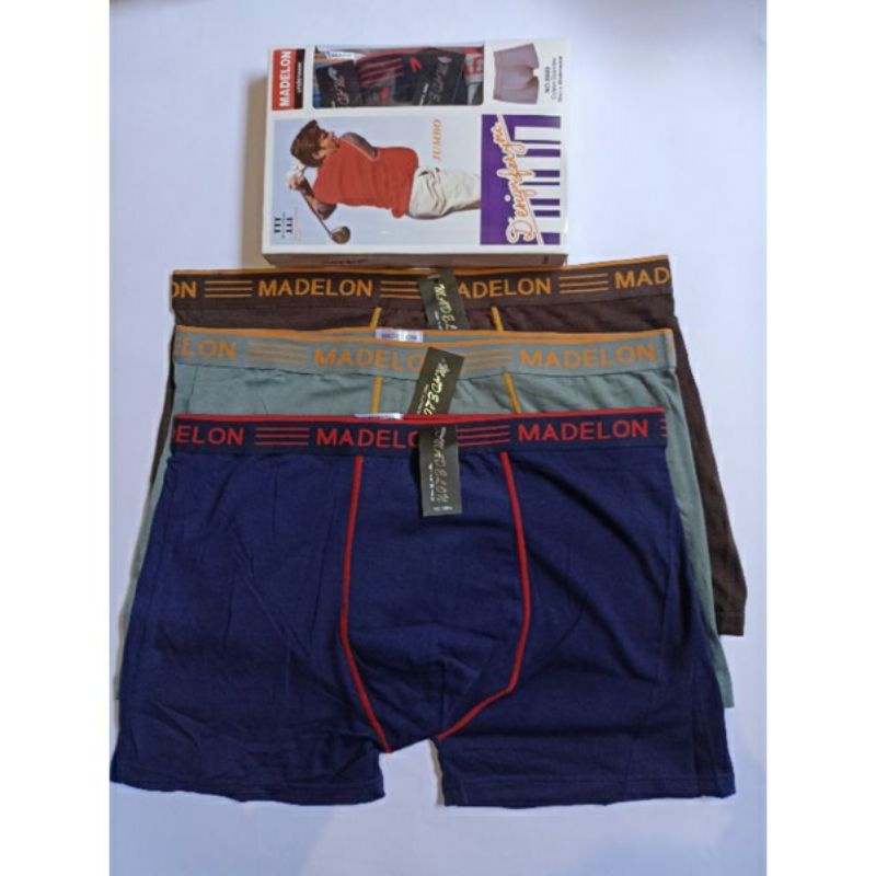 Boxer Madelon jumbo [satu kotak isi 3pc]