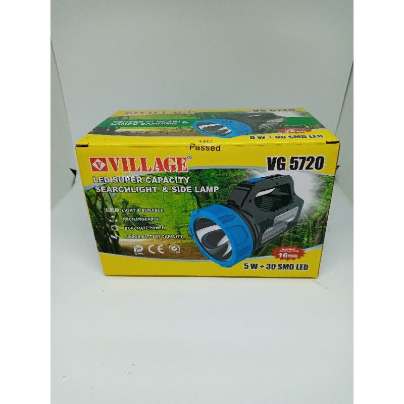 SENTER CHARGRE 5W 30SMD LED VILAGE VG 5720