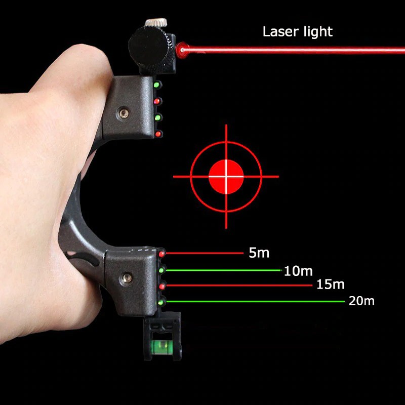 Ketapel Tactical Slingshot with Laser Sight &amp; Rubber Band - SSGX