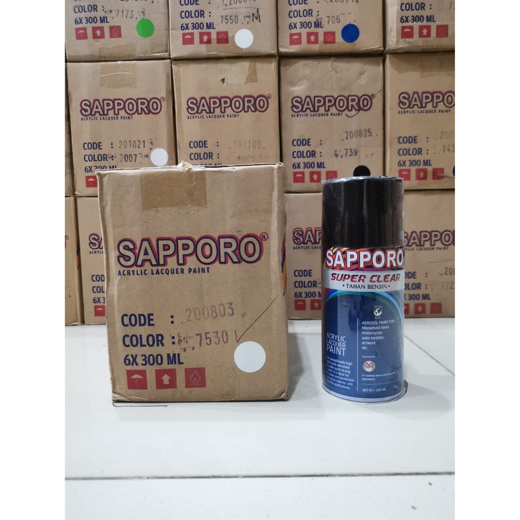 Cat Semprot Sapporo Paint Super Clear