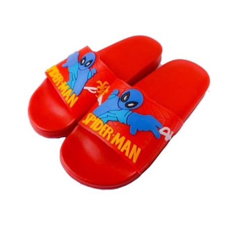 Sandal Selop anak karet Karakter Spiderman