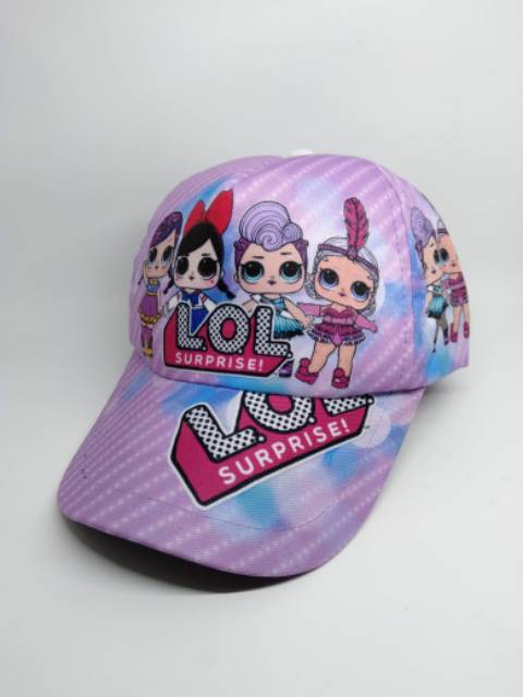topi anak kartun LOL / topi anak / topi anak print / topi anak karakter