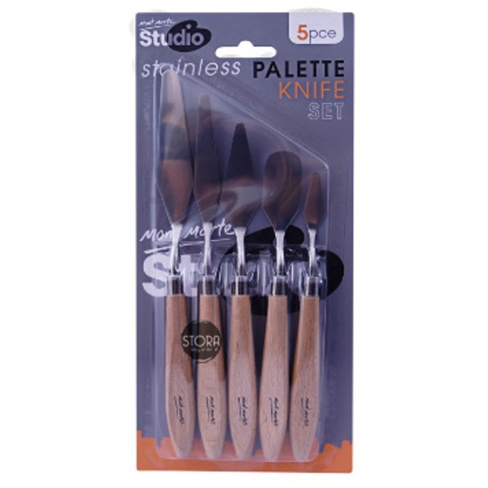 

Mont Marte Studio Palette Knife Set 5pce - Stainless