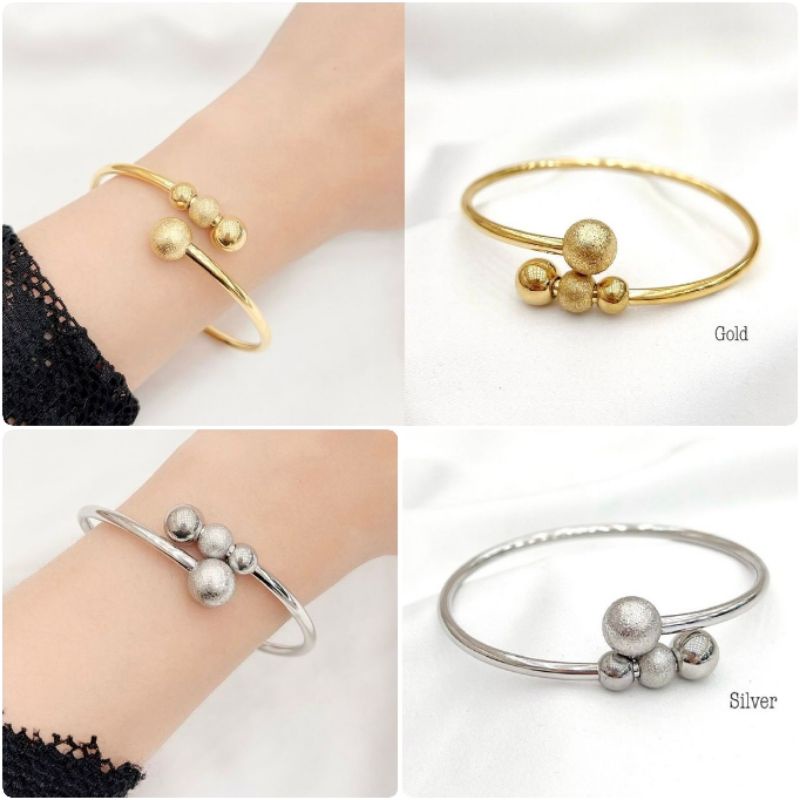 Gelang Titanium Asli Premium Quality Anti karat Anti alergi Stainless steel ori Gt30