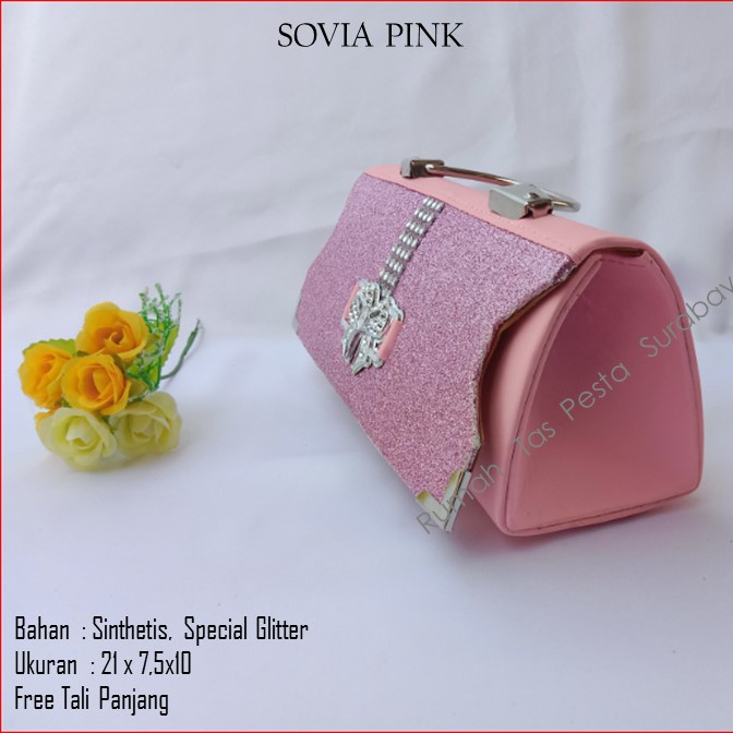 Tas Kekinian,Tas Satin,Tas Clutch,SOVIA PINK