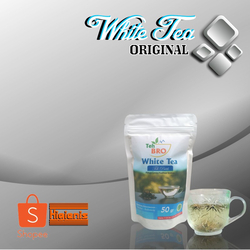[COD]  TEH PUTIH ASLI | TEH UNTUK DIET || White tea 50gr | teh putih original premium