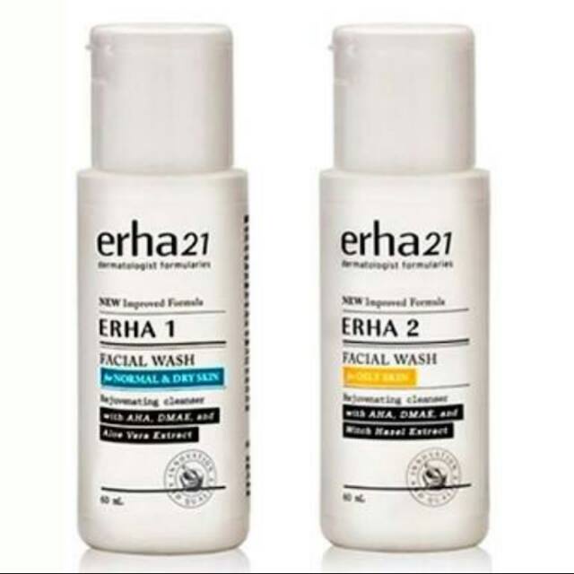 ❣️Rakkistore99❣️Erha21 DF Facial Wash For Normal Skin l For Oily Skin 60ml | Toner For All Skin Type 60ml