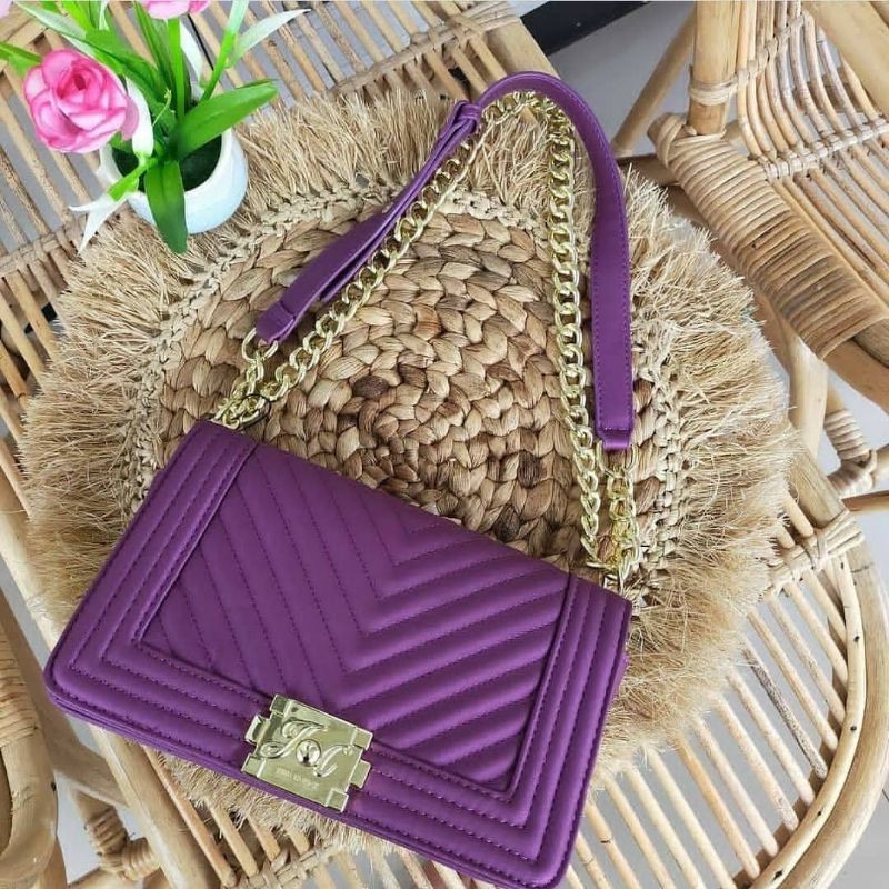 Baby Bag Jims Honey Tas Wanita Rantai Pesta Selempang Import