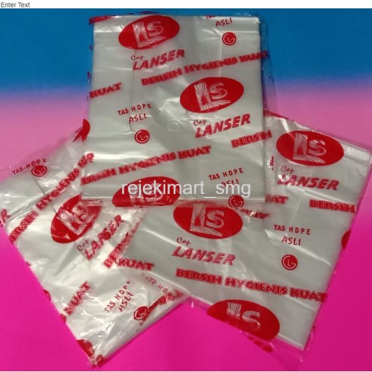 

KONDISI BAIK!!! Plastik Kresek Bening Merk Lanser Uk kecil ( 15 )