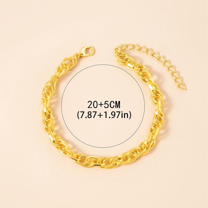 Gelang Rantai Gaya Hip Hop Untuk Pria Dan Wanita