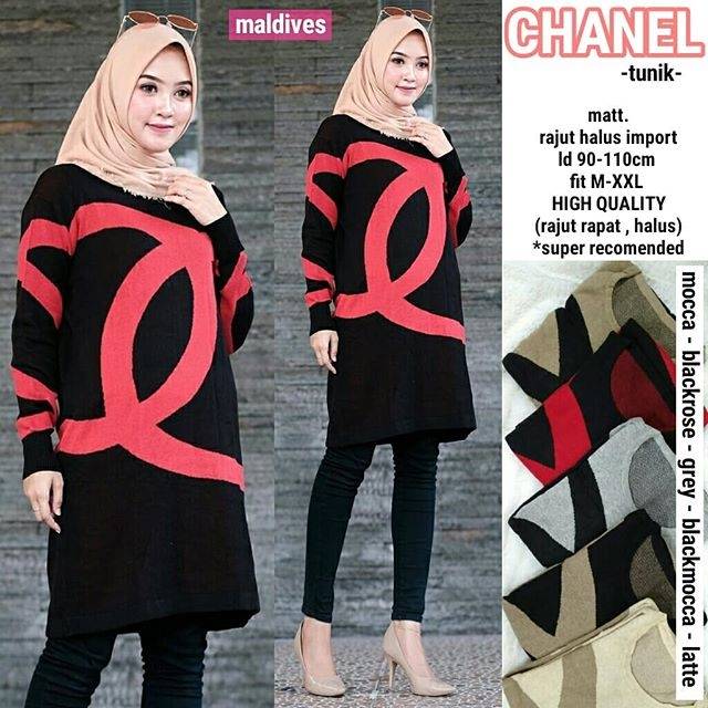 Chanel Tunik Rajut Import