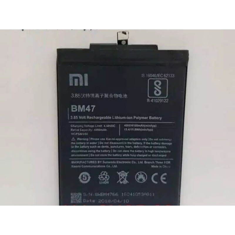 BATERAI XIOMI REDMI 3/REDMI 3S/REDMI 4X/REDMI 3PRO