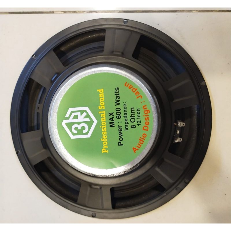 Speaker Component 3R 12 Inch Woofer Magnet Besar 600 Watt 8 Ohm