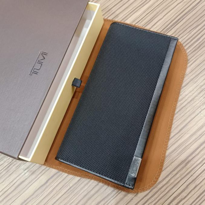 TUMI Long Wallet Nylon Dompet Panjang Pria premium - Black