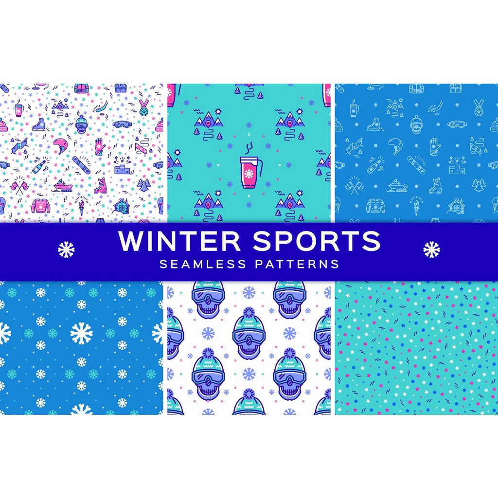 Winter Sport Icons Branding Graphics