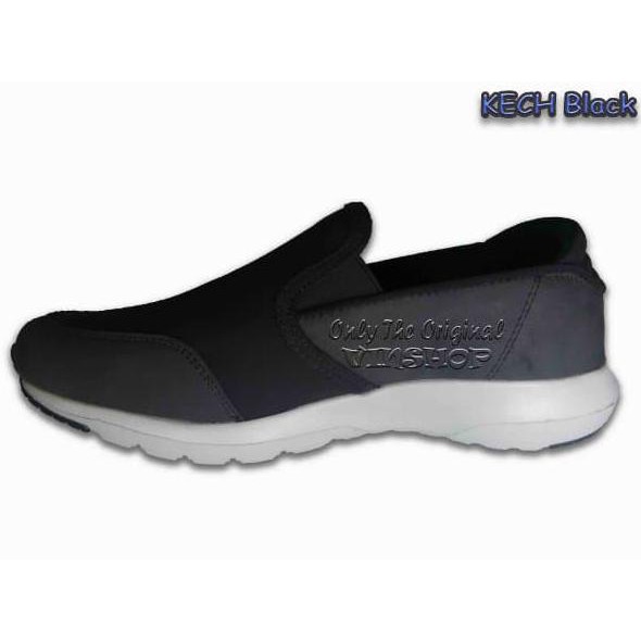 Sepatu Slip On Pria. Airwalk Kech Black. Aiw18Cm0806B. Original Produc Terbaru