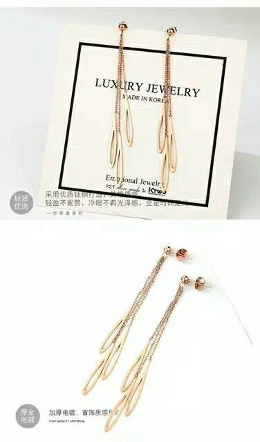 GG Anting Tusuk juntai Titanium#AT-127