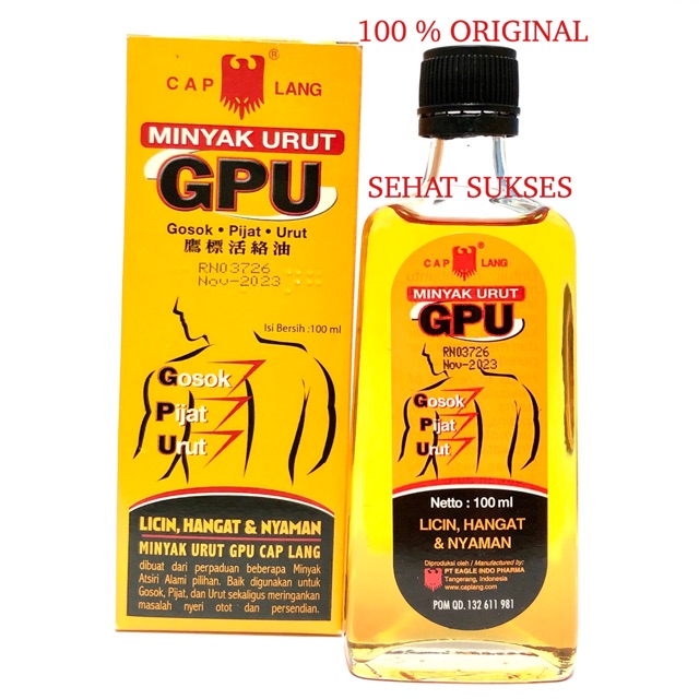 Minyak Urut GPU Cap Lang 100Ml