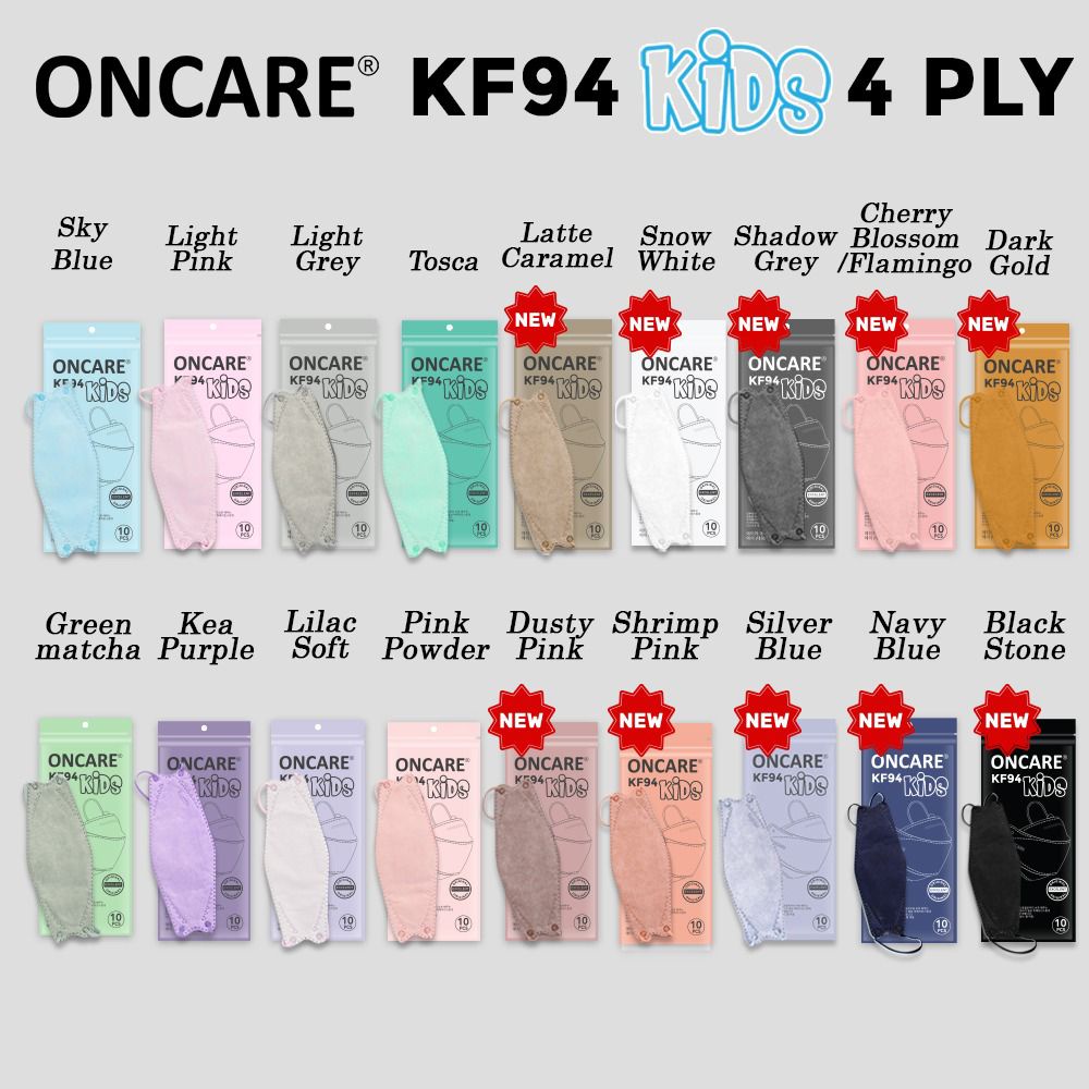 Masker KF94 Anak 4 play Korea Premium Warna Murah/Pewangi Stiker Masker.