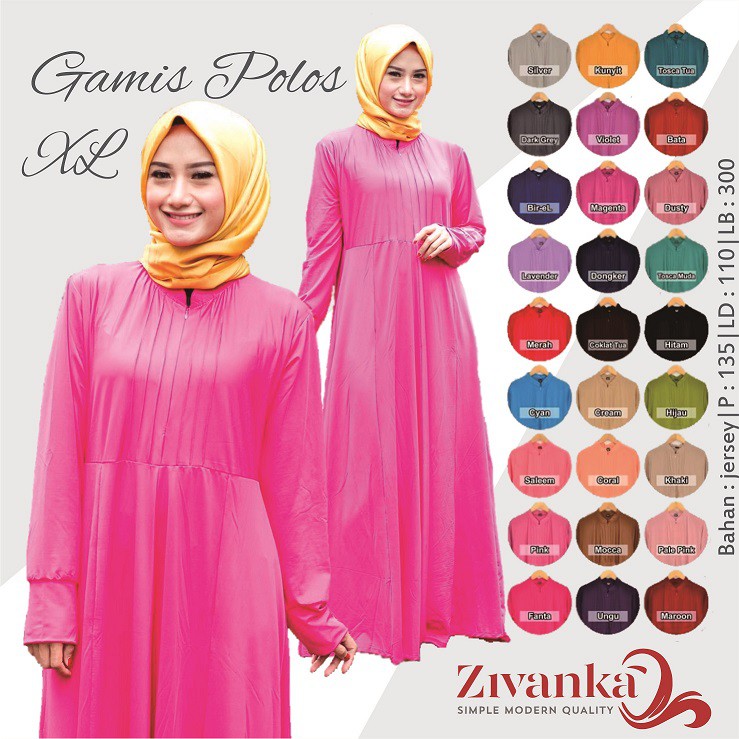  GAMIS  POLOS JERSEY SUPER BUSUI XL GRATIS BANDANA 4 WARNA 