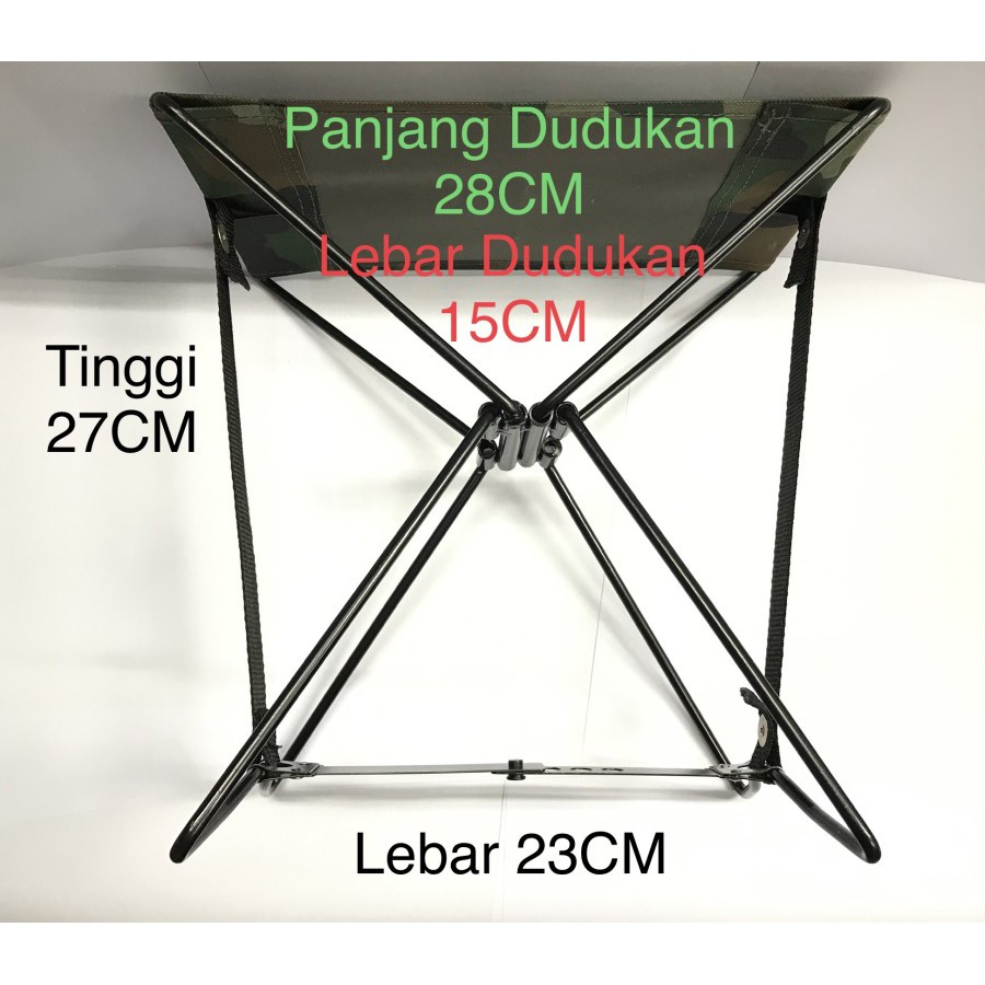 Kursi Lipat Kemah / Kursi Pancing Ikan / Pocket Chair / kursi mini