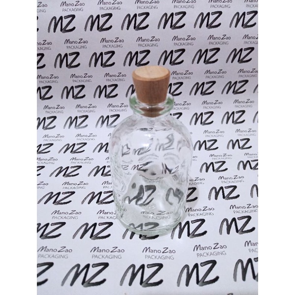 Botol reed diffuser kaca 50ml tutup kayu