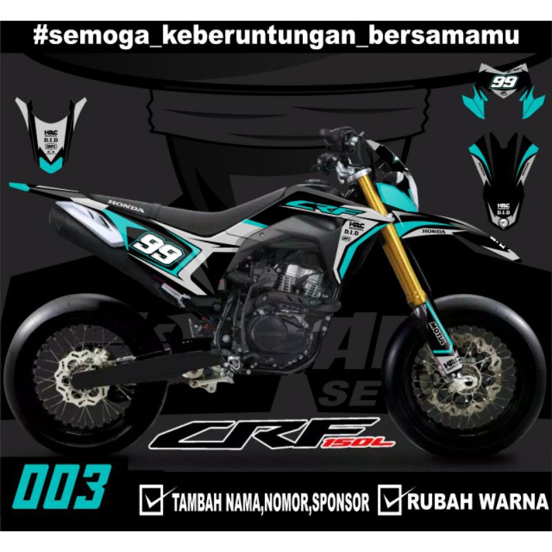 Sticker setiker stiker decal CRF 150 L- Fullbody-Dekal stiker Trail Supermoto laminasi glosy