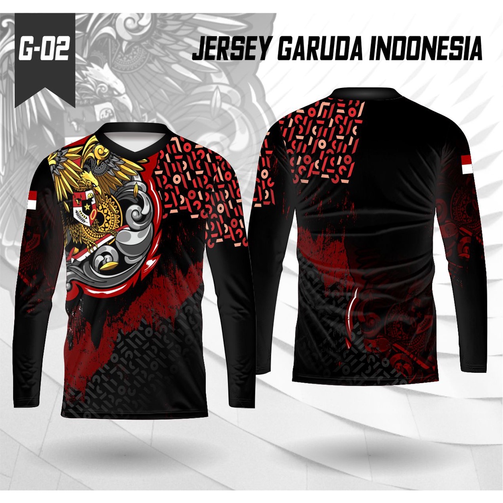 Jersey indonesia baju kaos garuda pancasila lengan panjang