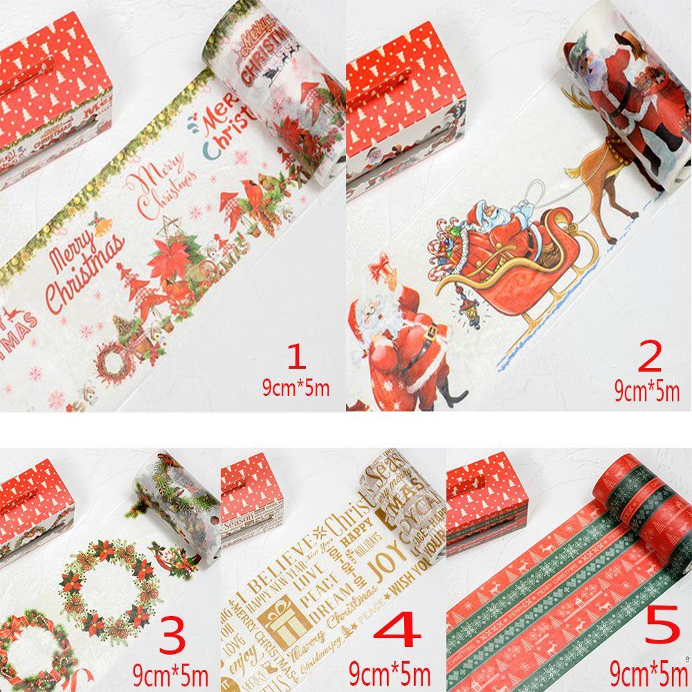 Nanas.ng Tape Kreatif Santa Claus DIY Scrapbooking Stiker