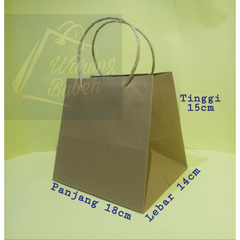 

Paperbag dus snack size M utk souvenir, goodie bag, tas kertas