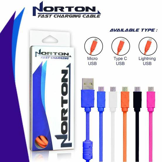 [FLASH SALE] KABEL DATA CHARGER NORTON FAST (LIGHTNING/IPHONE)