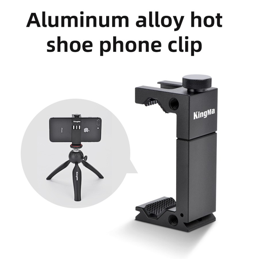 U Mount Kingma 6.5 Inch Phone Holder With Hotshoe