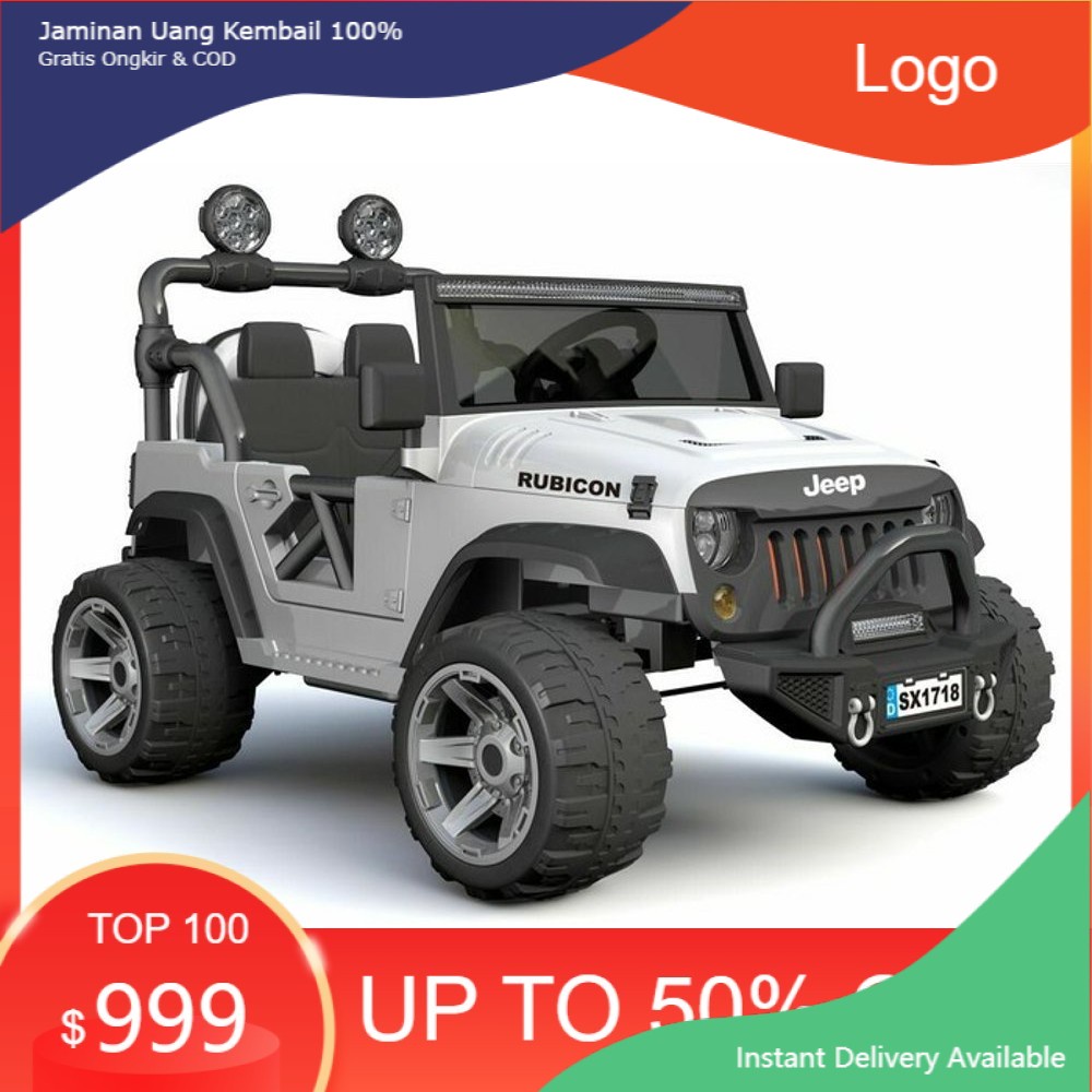 Mainan Anak Mobil Aki Jeep Rubicon Pliko PK 1908 N / PK 6208 N (Khusus Indah Cargo)