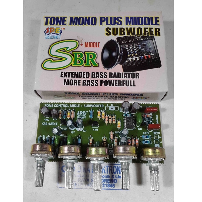 KIT TONE CONTROL MONO DAN MIDLE PLUS SUBWOOFER