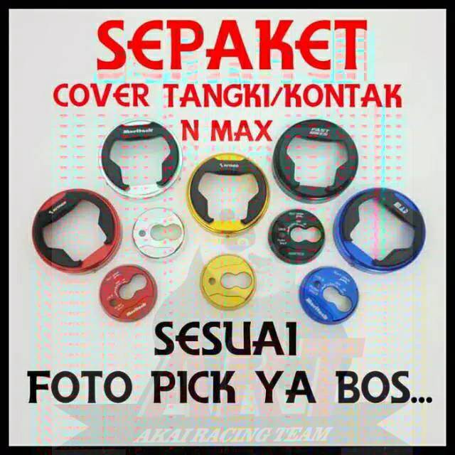 New COVER TANGKI NMAX + TUTUP KONTAK NMAX PAKET