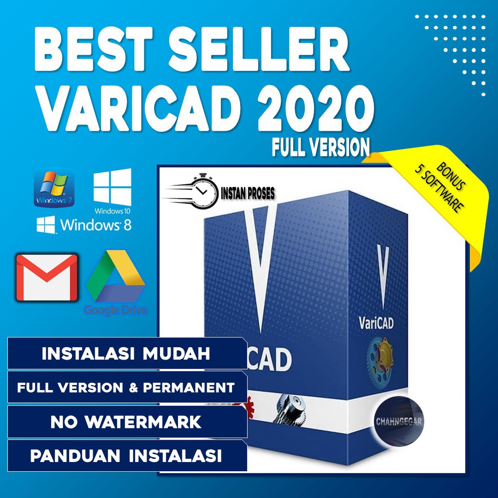 LINK | VariCAD 2020 Full Version | Software Design Grafis Vector Windows Aksesoris Laptop DVD Office