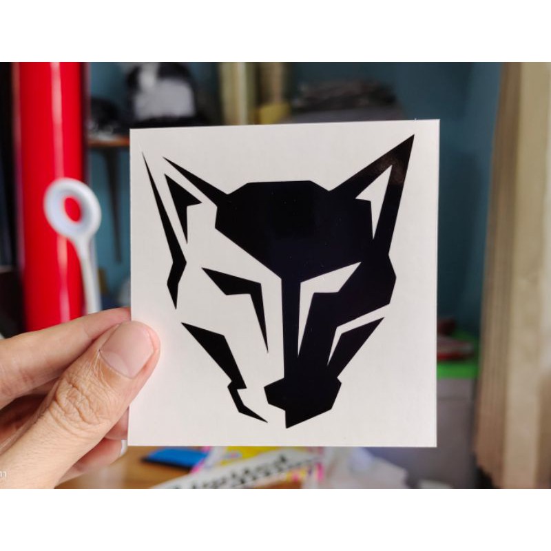 

stiker wolf custom cutting stiker murah