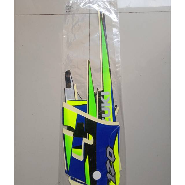 Stripping satria hiu (biru hitam)