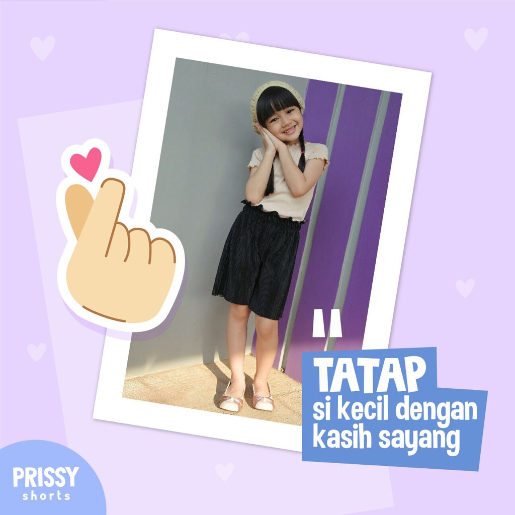 CELANA ANAK PEREMPUAN PRISSY PLISKET USIA 1-8 TAHUN