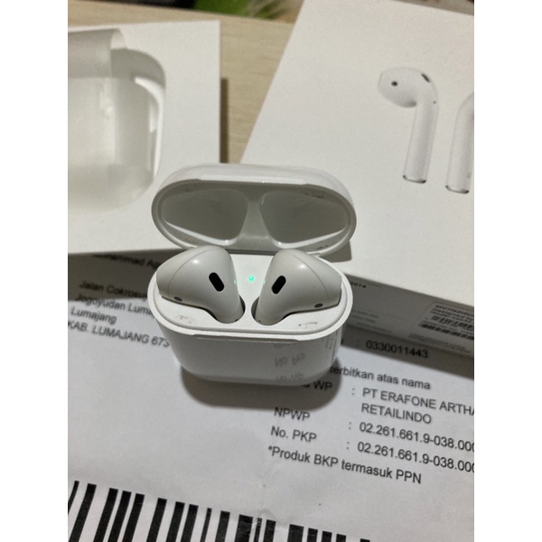 Second hand Airpods Gen 2 garansi s/d 23 February 2023
