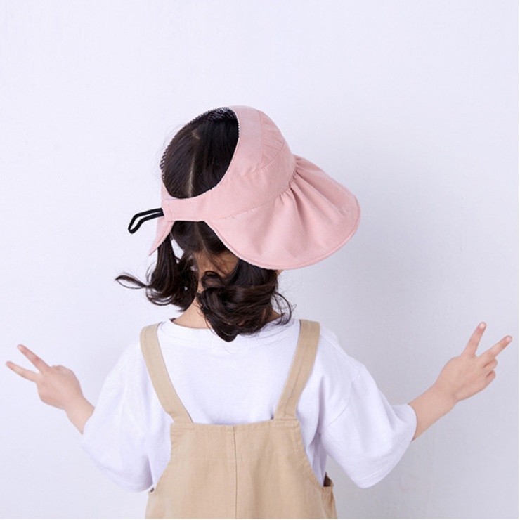 TOPI ANAK VISOR LIPAT ANTI MATAHARI UV PANTAI BUCKET KEREN LUCU PANTAI SUMMER ANAK KECIL - HTD-5