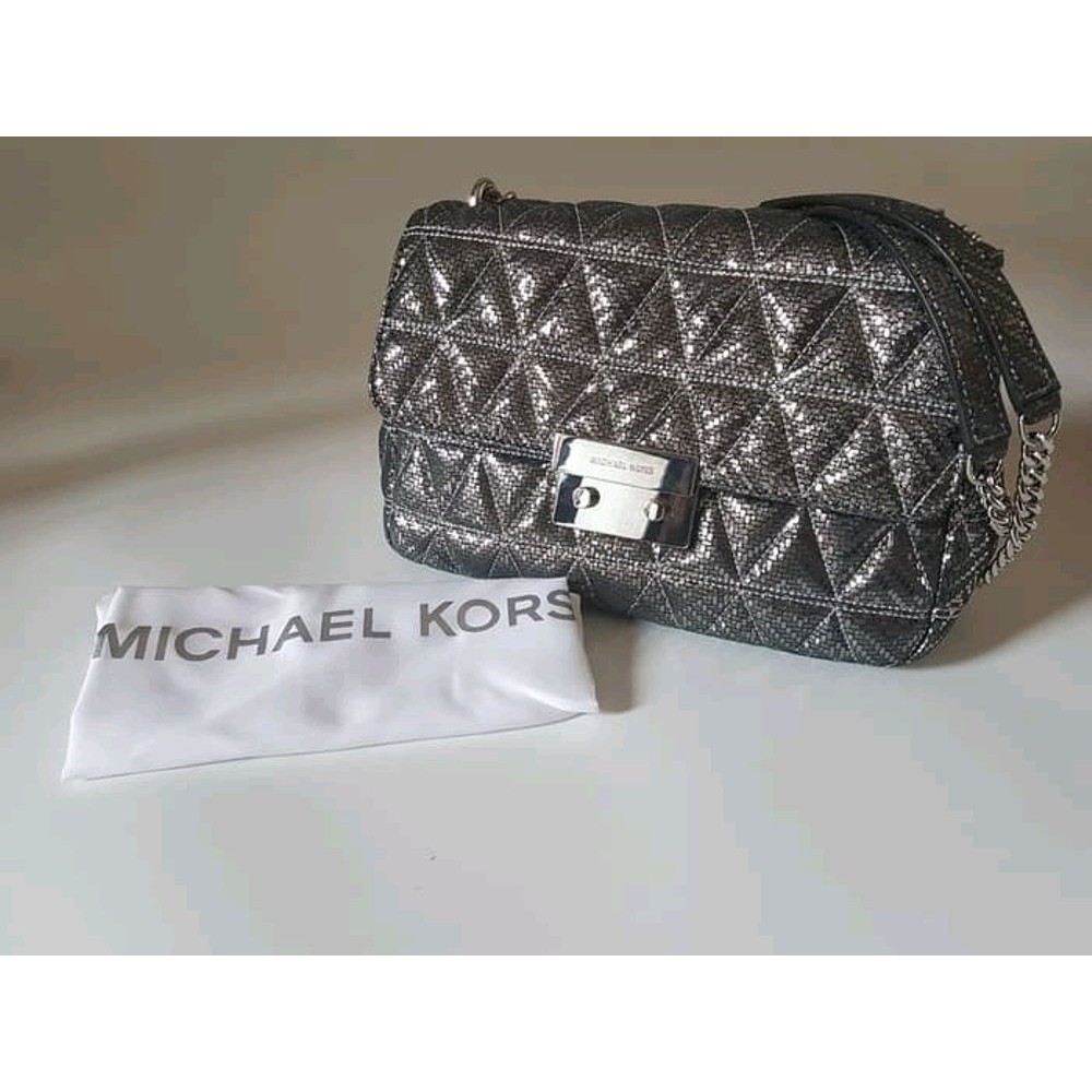 Tas mk micahel kors sloan large pewter edisi lebaran