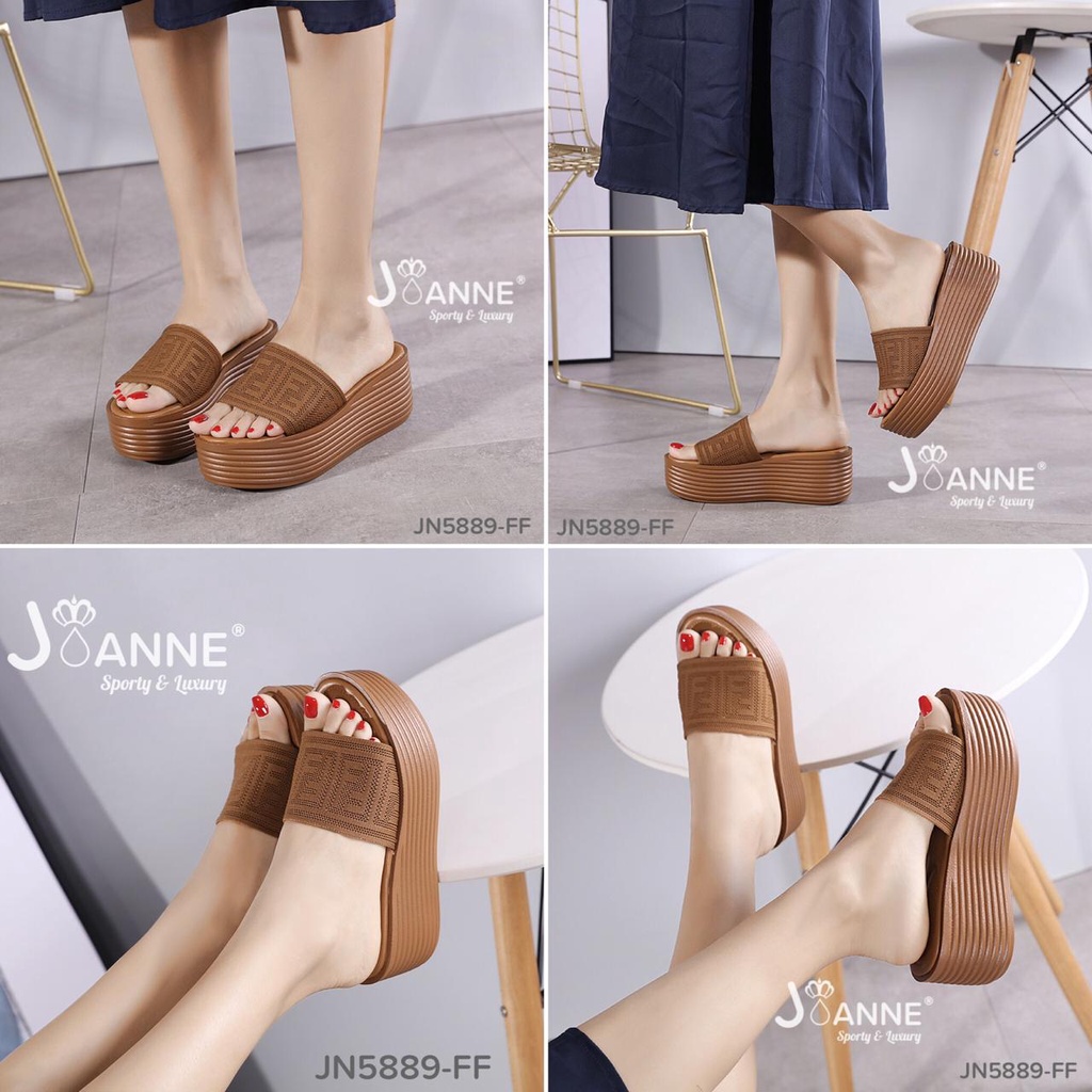 JOANNE Wedges Sandals #JN5889-FF ORIGINAL