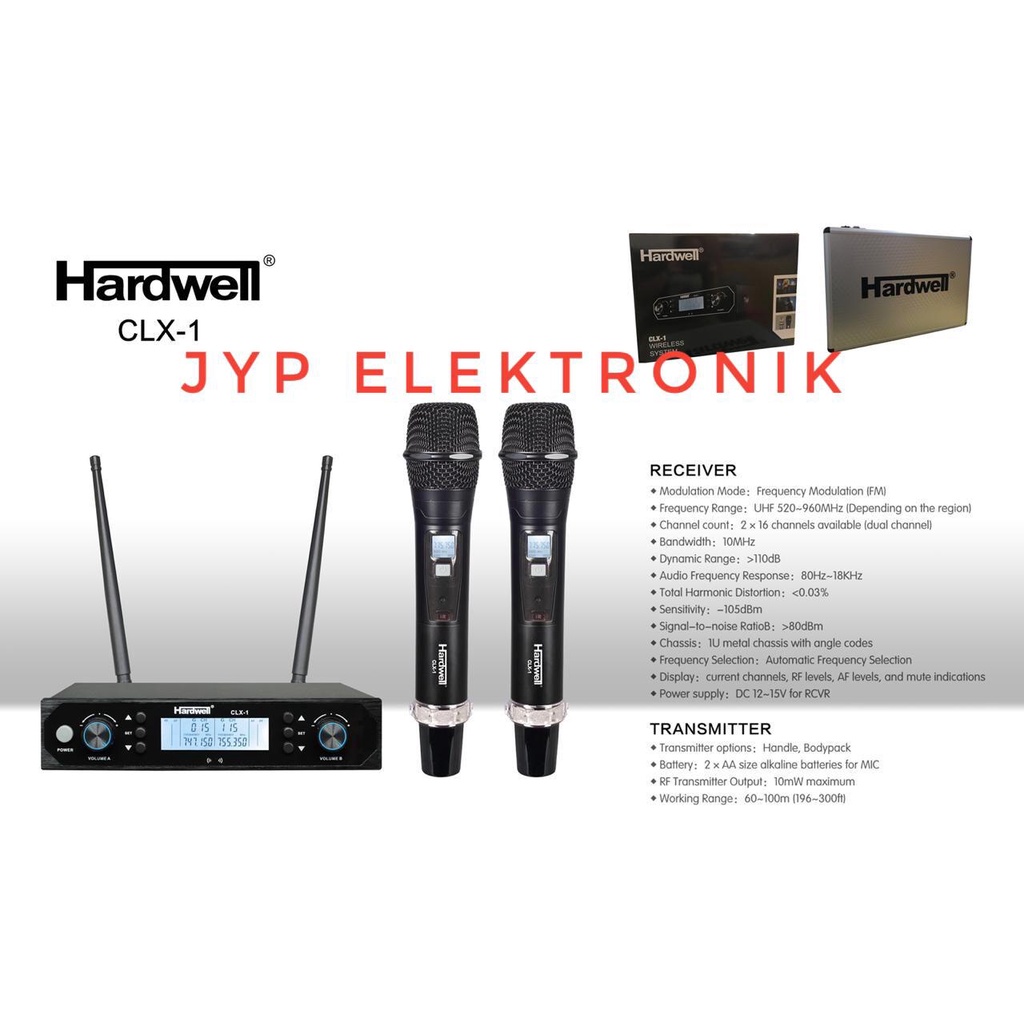 MIC WIRELESS HARDWELL CLX 1 / HARDWELL CLX1 HANDHELDORIGINAL