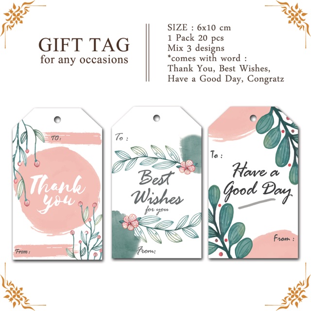 

Fancy Gift Tag (20 pcs)