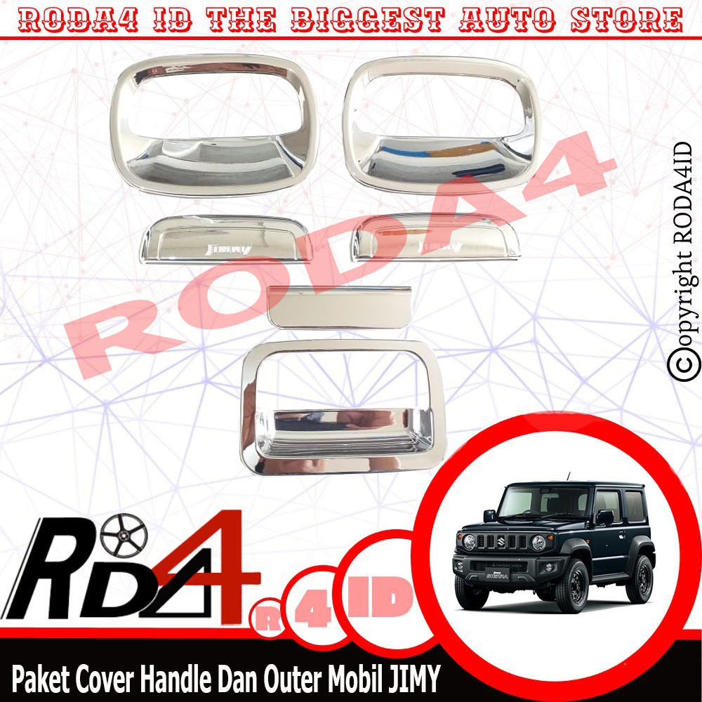 Paket Cover Dan Outer  Mangkok Handle Mobil Jimny
