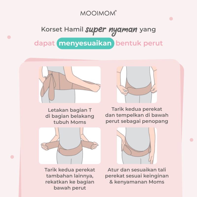 MOOIMOM Maternity Support Belt Korset Hamil(BLT2108)