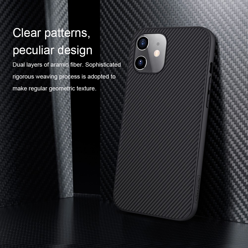 Hard Case Apple iPhone 12 Mini 5.4 Nillkin Synthetic Fiber Carbon Casing Original